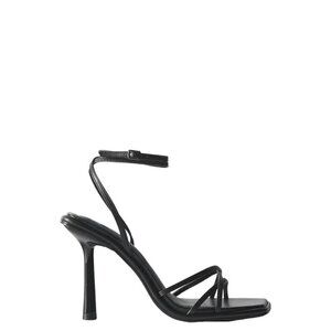 ZARA HIGH-HEEL STRAPPY SANDALS BLACK SIZE 10 3342/110